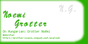 noemi grotter business card